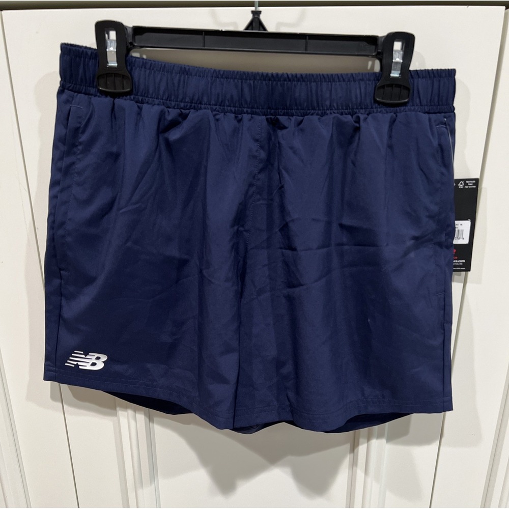 New Balance Men's Navy Training Shorts Size Medium Running Athletic New